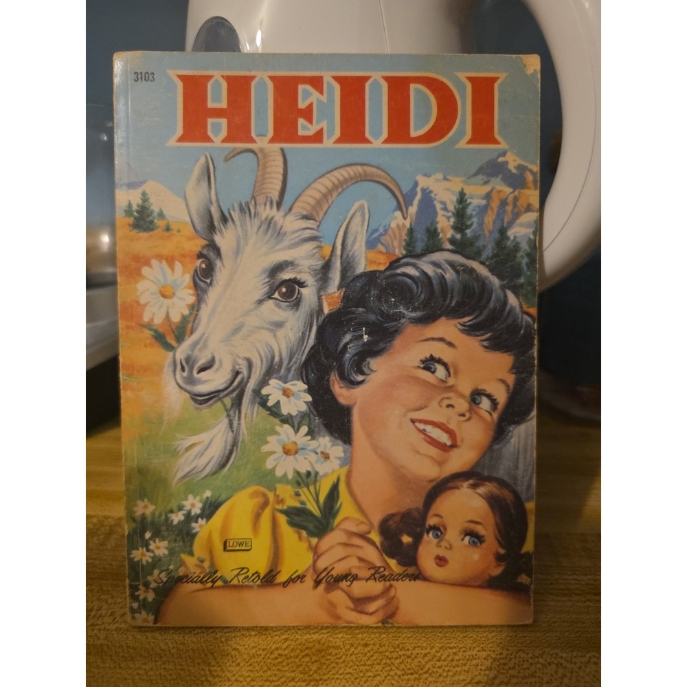 Heidi Johanna Spyri Copyright 1959 Paperback Specially Retold for Young Readers